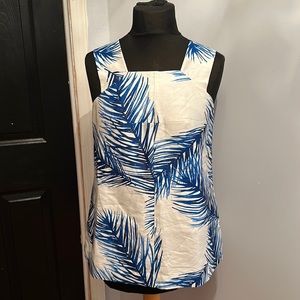 Tory Burch Silk GazarSquare-Neck Top